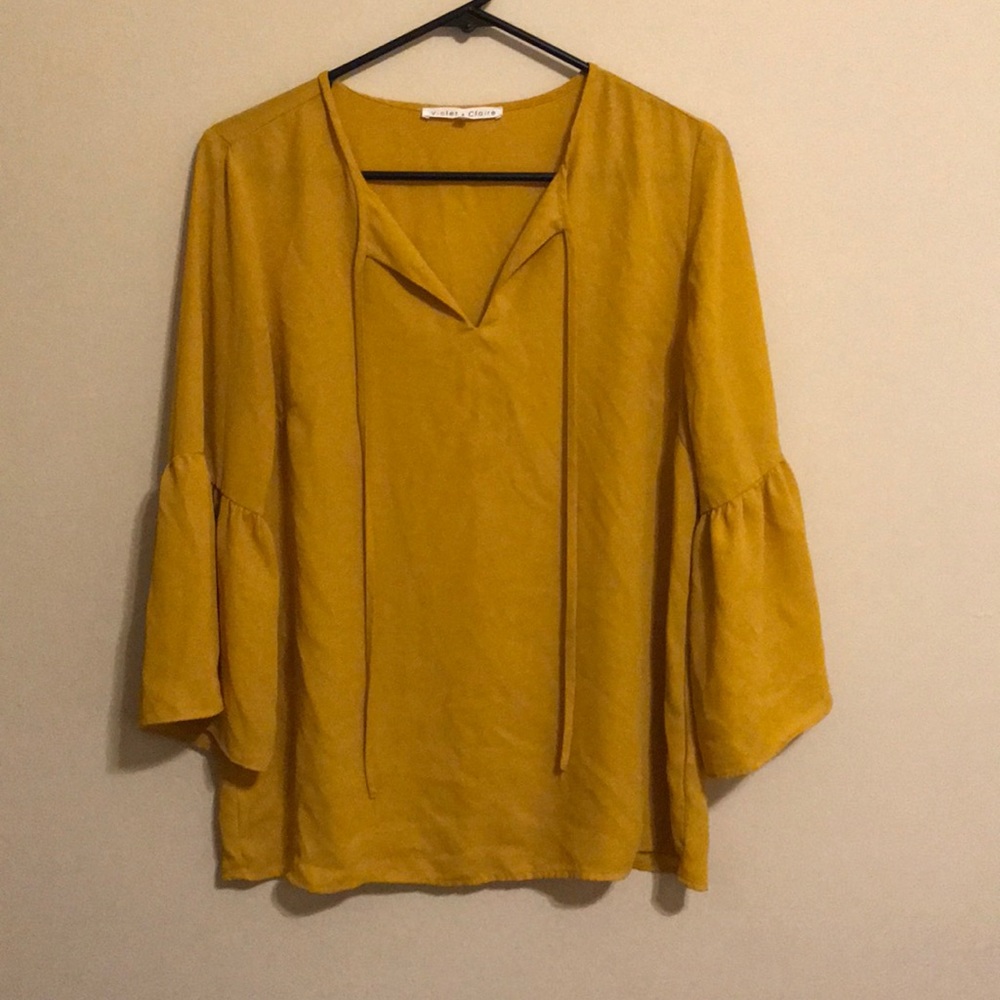 Dark yellow blouse